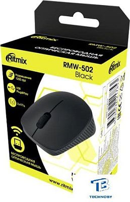 картинка Мышь Ritmix RMW-502 черный
