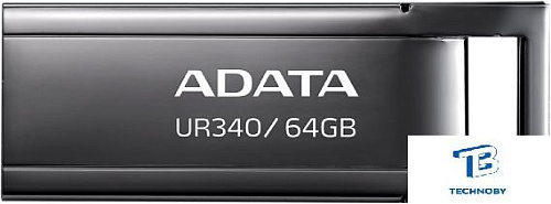 картинка Флэш накопитель A-Data 64GB AROY-UR340-64GBK