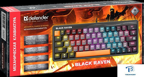 картинка Клавиатура Defender Black Raven GK-417 45413