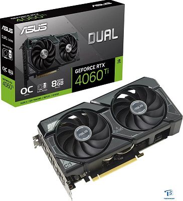 картинка Видеокарта Asus RTX 4060 Ti (DUAL-RTX4060TI-O8G-SSD)