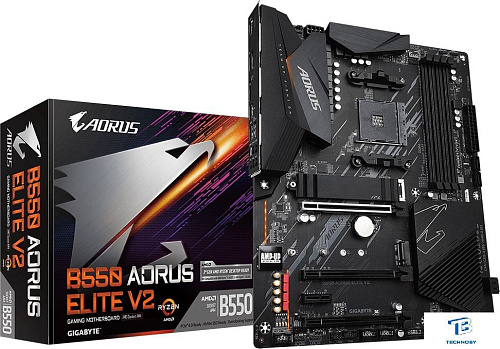 картинка Материнская плата Gigabyte B550M AORUS ELITE