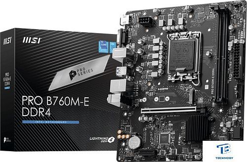 картинка Материнская плата MSI PRO B760M-E DDR4