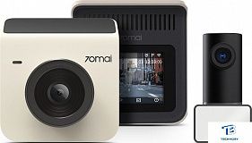 картинка Автомобильный видеорегистратор Xiaomi 70Mai Dash Cam A400 Бежевый+ камера RC09