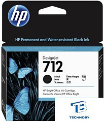 картинка Картридж HP 3ED71A 712XLчерный