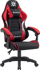 картинка Кресло Defender Sorrento 64028 черный/красный