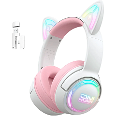 картинка Наушники Onikuma GT838 White/Pink