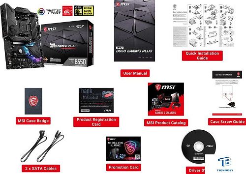 картинка Материнская плата MSI MPG B550 GAMING PLUS