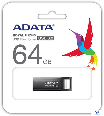 картинка Флэш накопитель A-Data 64GB AROY-UR340-64GBK