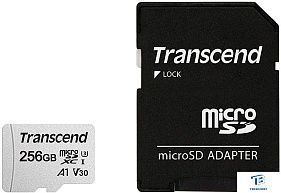картинка Карта памяти Transcend 256GB TS256GUSD300S-A