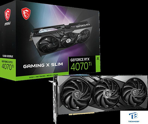 картинка Видеокарта MSI RTX 4070 TI GAMING X SLIM 12G