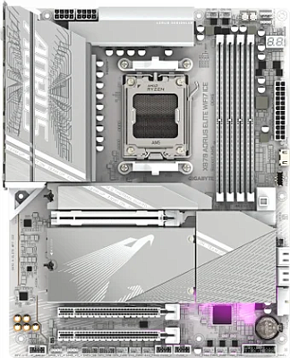 картинка Материнская плата Gigabyte X870 Aorus Elite WiFi7 Ice