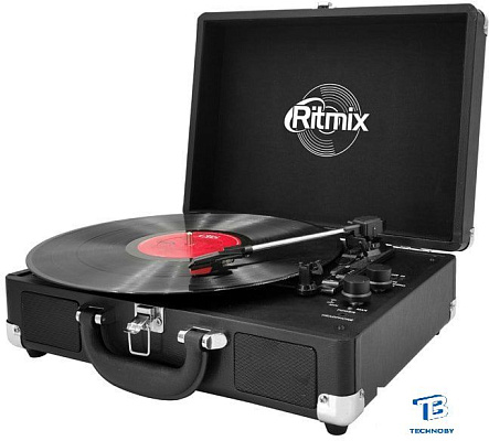 картинка Виниловый проигрыватель Ritmix LP-120B черный