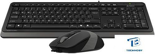 картинка Набор (Клавиатура+мышь) A4Tech Fstyler F1010 черный/серый