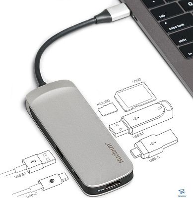 картинка USB хаб Kingston C-HUBC1-SR-EN