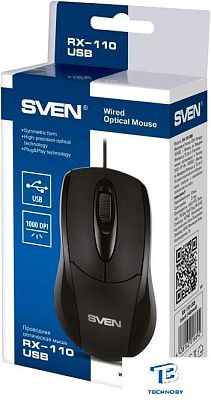 картинка Мышь Sven RX-110 USB Черный