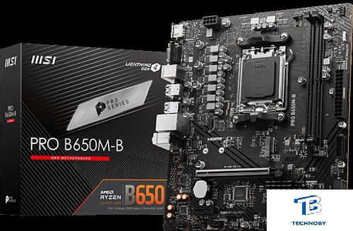 картинка Материнская плата MSI PRO B650M-B