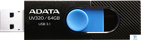 картинка Флэш накопитель A-Data 64GB AUV320-64G-RBKBL