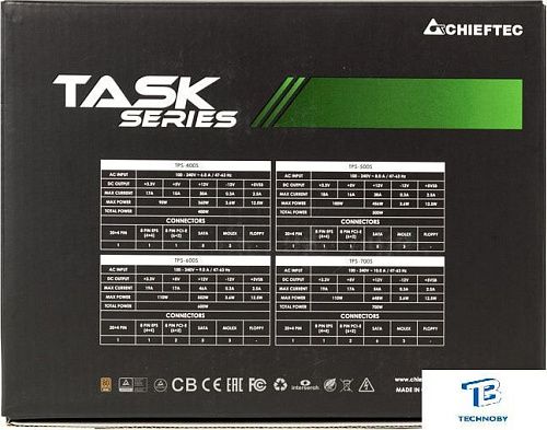 картинка Блок питания Chieftec 600W TPS-600S