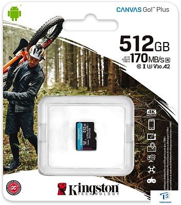 картинка Карта памяти Kingston SDCG3/512GBSP