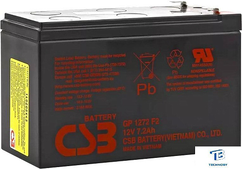 картинка Батарея для ИБП CSB GP 1272 (F2) 12V-7Ah