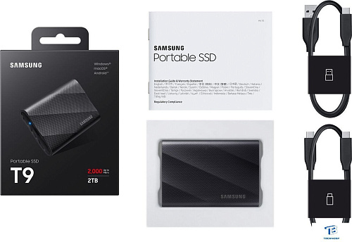 картинка Внешний SSD Samsung T9 2TB MU-PG2T0B/WW