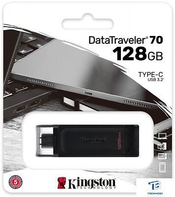 картинка Флэш накопитель Kingston DT70/128GB