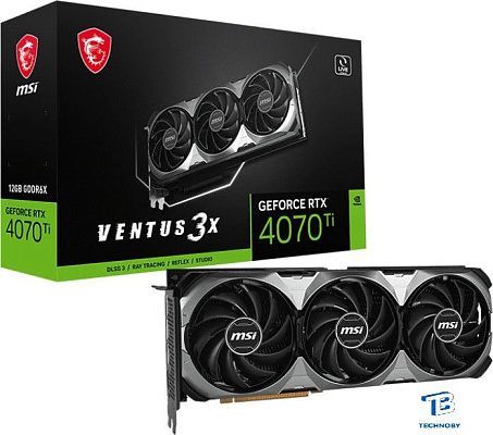 картинка Видеокарта MSI RTX 4070 Ti VENTUS 3X E1 12G