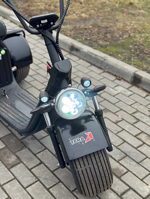 картинка Электроскутер Terax City Trike X2 Черный