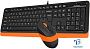 картинка Набор (Клавиатура+мышь) A4Tech Fstyler F1010 черный/оранжевый - превью 3