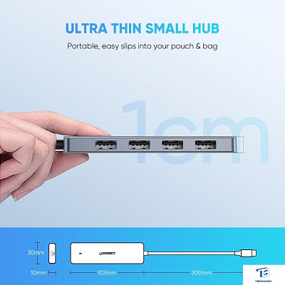 картинка USB хаб Ugreen CM219 70336