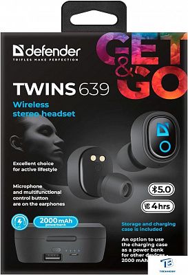 картинка Наушники Defender Twins 639 63639