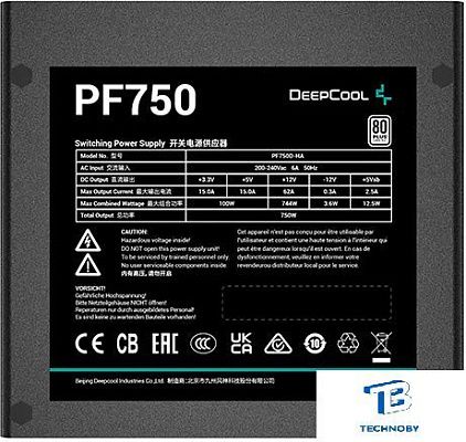 картинка Блок питания Deepcool R-PF750D-HA0B-EU