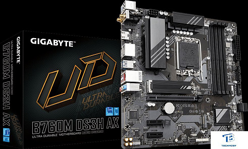 картинка Материнская плата Gigabyte B760M DS3H AX DDR5