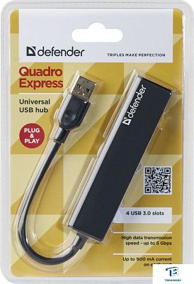 картинка USB хаб Defender Quadro Express 83204
