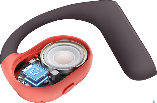 картинка Наушники Haylou PurFree Buds Черный/оранжевый