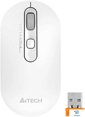 картинка Мышь A4Tech Fstyler FG20S белый/серый