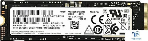 картинка Накопитель SSD Samsung 1TB MZVL21T0HCLR-00B00