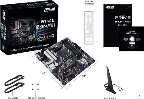 картинка Материнская плата Asus Prime B550M-A (WI-FI) II