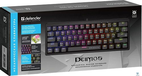 картинка Клавиатура Defender Deimos GK-303 черный 45303