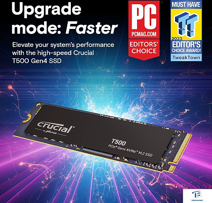 картинка Накопитель SSD Crucial 500GB CT500T500SSD8
