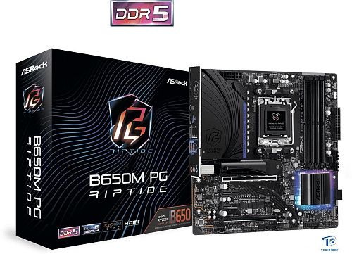 картинка Материнская плата ASRock B650M PG Riptide