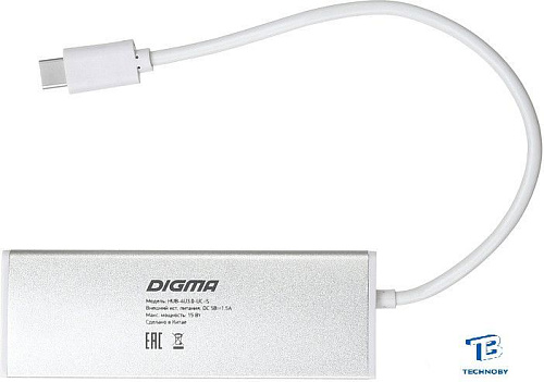 картинка USB хаб Digma HUB-4U3.0-UC-S