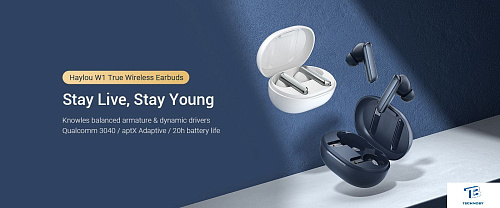 картинка Наушники Haylou W1 Синий