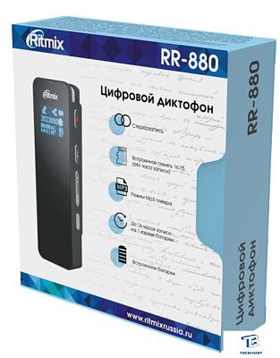 картинка Диктофон Ritmix RR-880 16GB черный