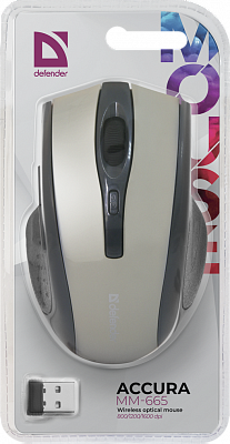 картинка Мышь Defender Accura MM-665 серый