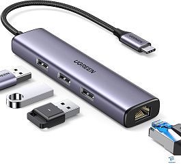 картинка USB хаб Ugreen CM475 60600