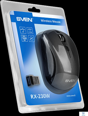 картинка Мышь Sven RX-230W серый