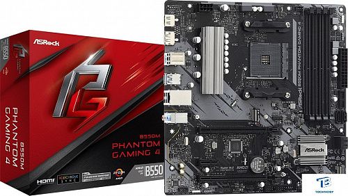 картинка Материнская плата ASRock B550M PHANTOM GAMING 4