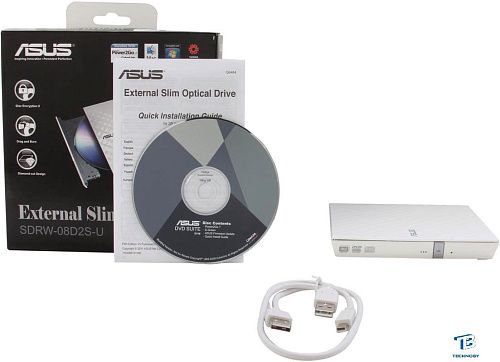 картинка Привод DVD-RW Asus SDRW-08D2S-U LITE White