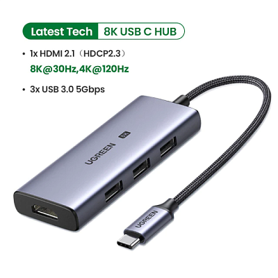 картинка USB хаб Ugreen CM500 50629